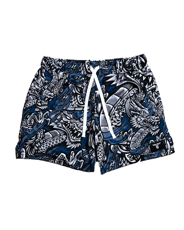 Iron Dragon Mesh Training Short (5" Inseam) - Blue