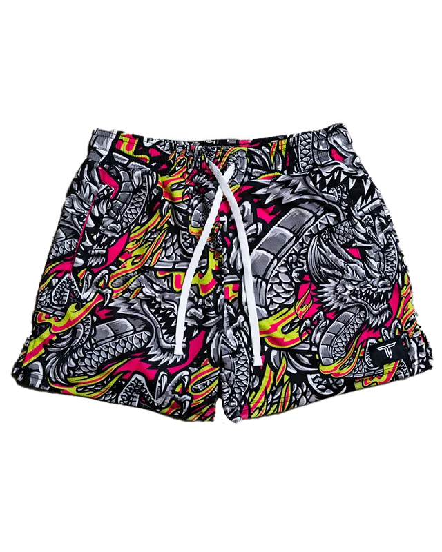 Iron Dragon Mesh Training Short (5" Inseam) - Magenta