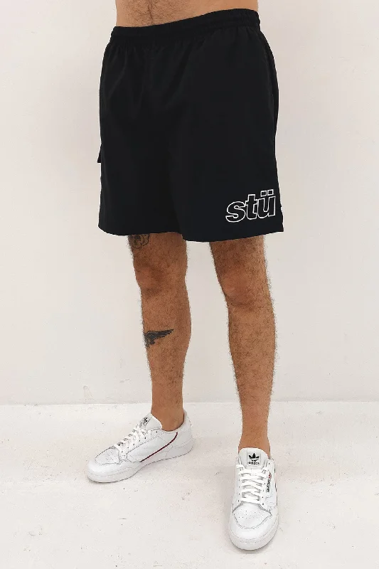 Italic Pocket Long Beachshort Black