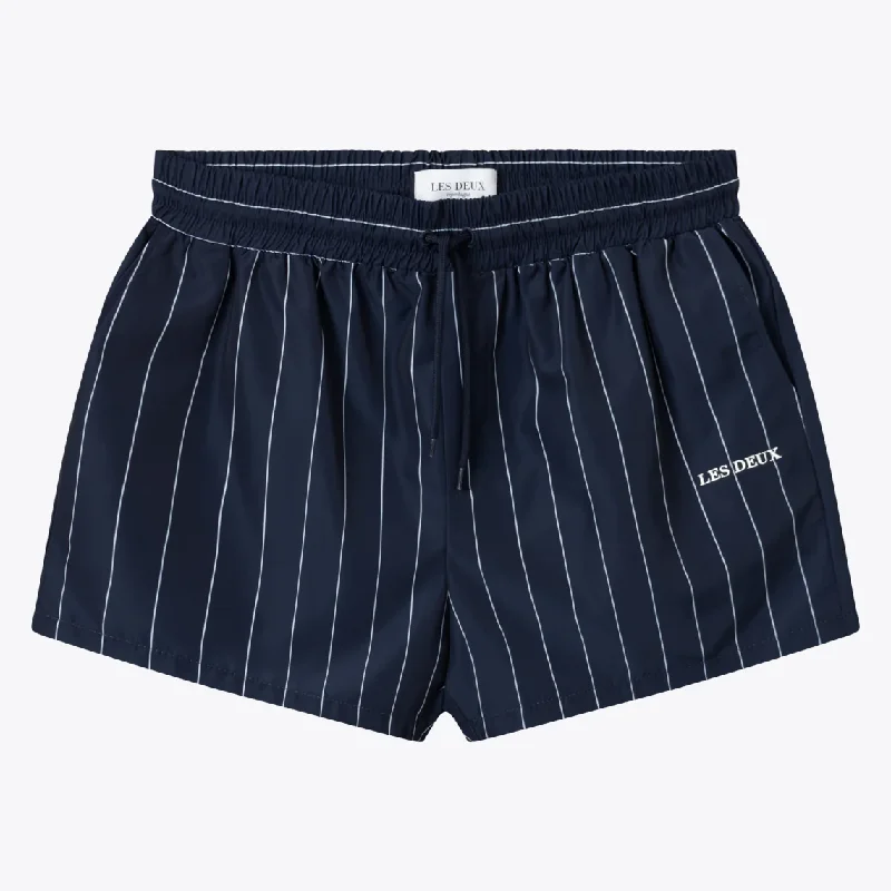 Jake Track Shorts (Dark Navy + Ivory)