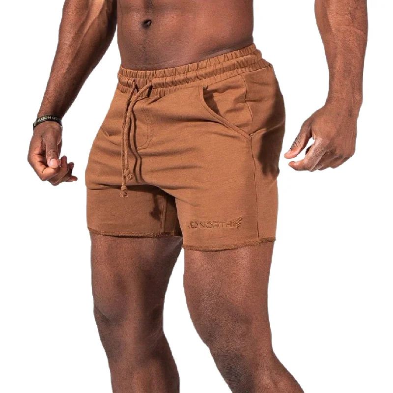 Jed North Motion 5" sweat short brown