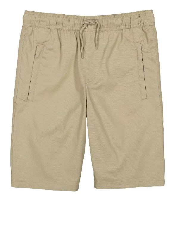 French Toast Boys 16-20 Drawstring Zip Pocket Shorts