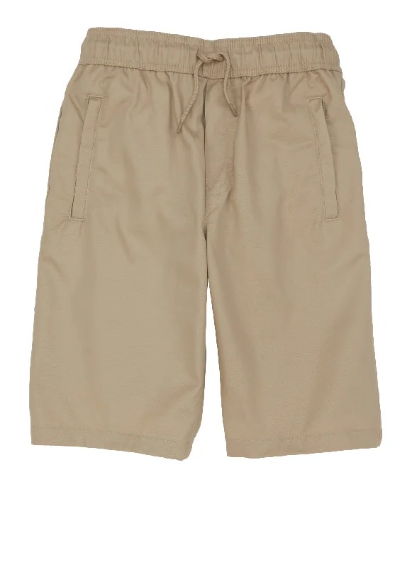 French Toast Boys 8-16 Zip Pocket Pull On Shorts