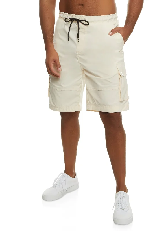 Mens Nylon Cargo Shorts