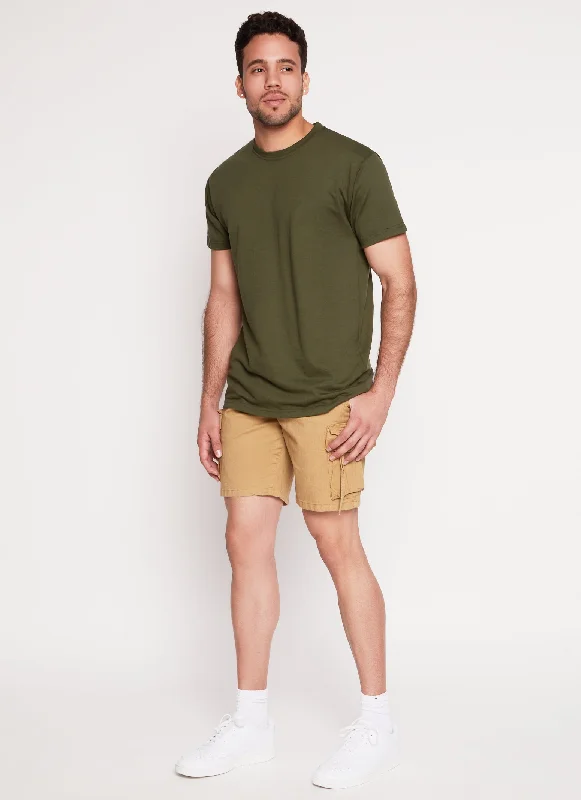 Mens Twill Cargo Shorts