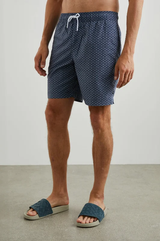 KIAN SWIM SHORT - POLYGON MICRO NAVY