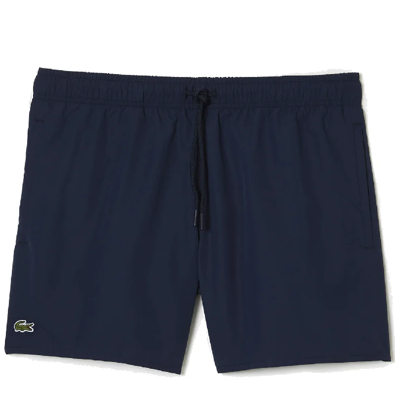 Lacoste Lightweight Swim Shorts Navy Blue / Green