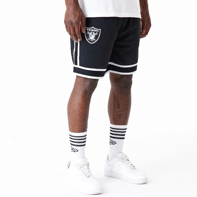 Las Vegas Raiders NFL Colour Block Black Shorts