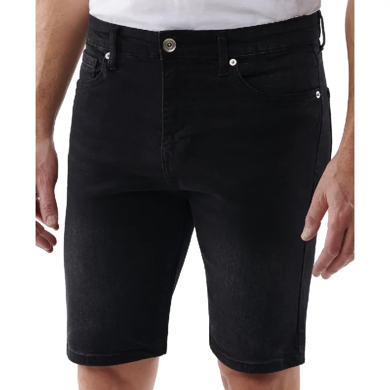 Lazer Mens Slim Fit Above Knee Denim Shorts