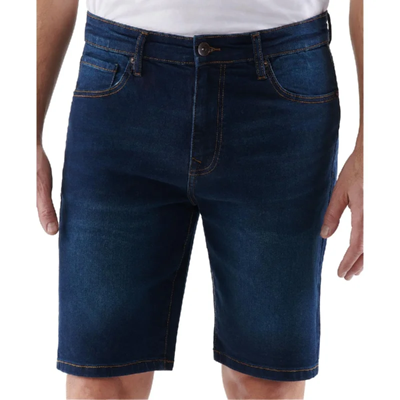 Lazer Mens Slim Fit Jean Denim Shorts