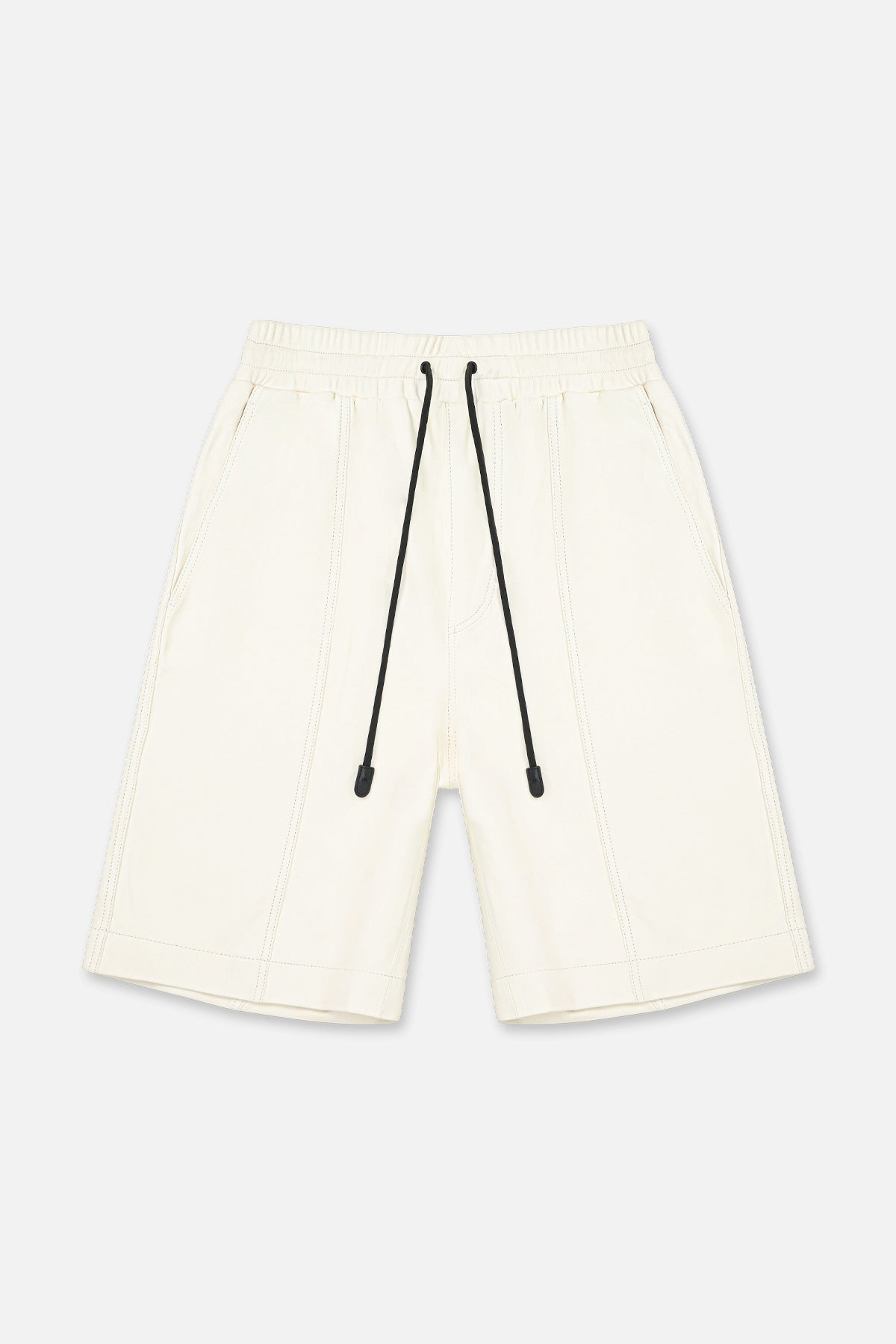 LEATHER SHORT | WHITE