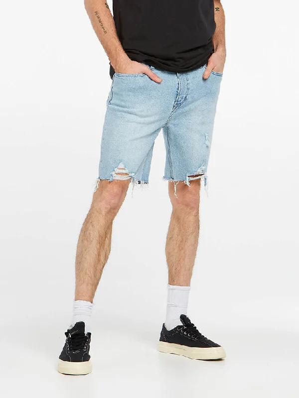 Lee Denim Shorts Z-Roadie Soul Bleach-Blue