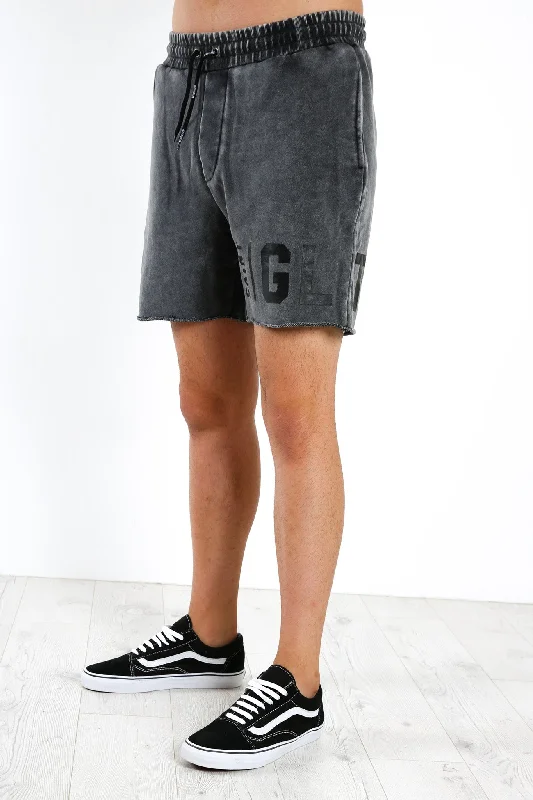 Legion Fleece Short Washed Black