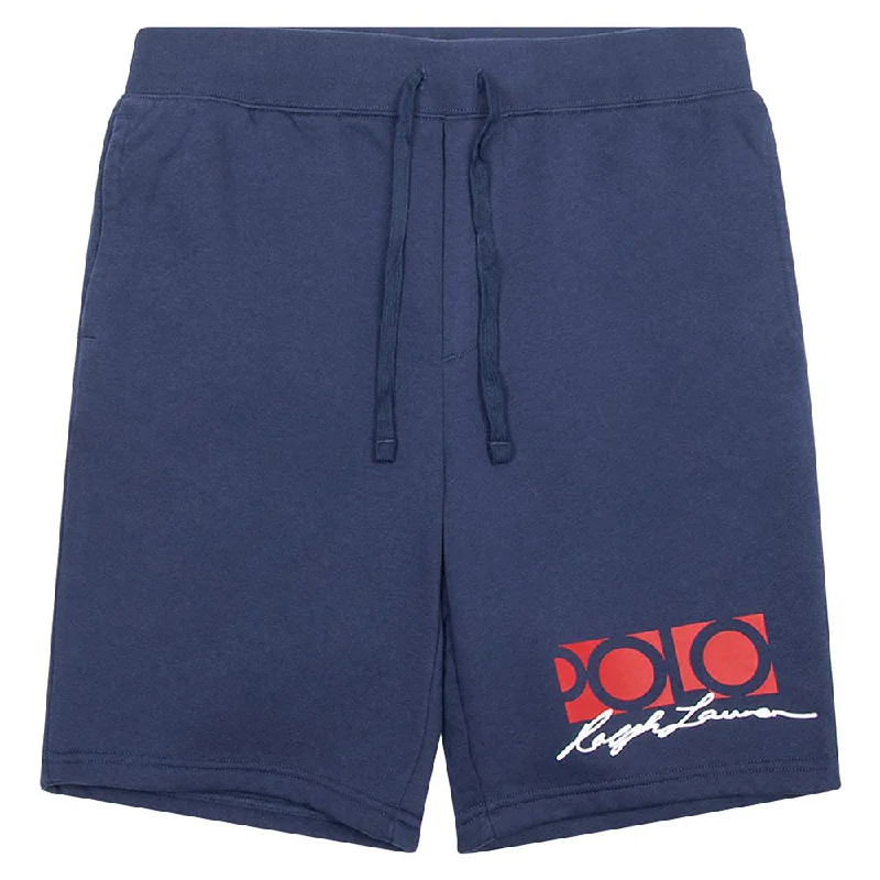 Logo Fleece Shorts | Navy