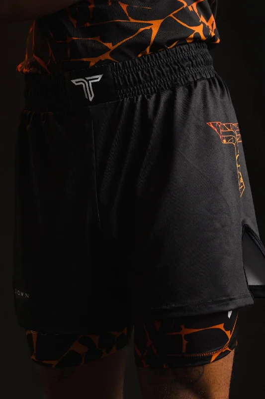 Magma Icon Fight Shorts (5"&7“ Inseam) - Lava