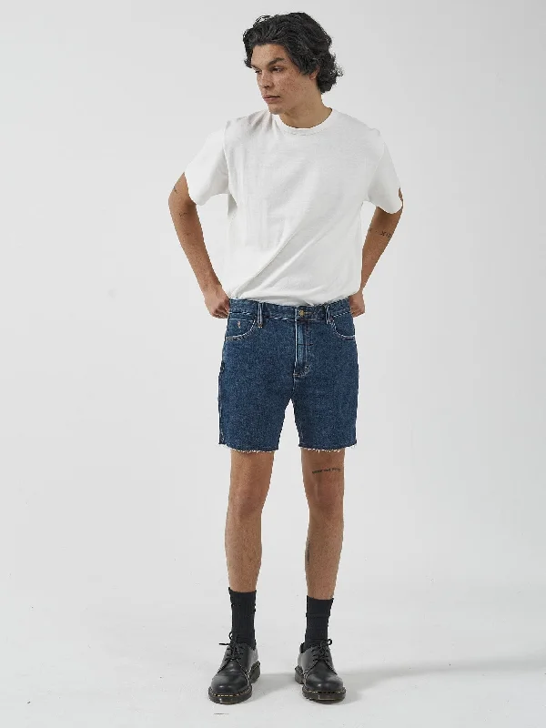 Mandude Denim Short - Dark Rinse Blue