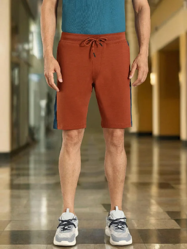 Men Color Block Cotton Blend Shorts