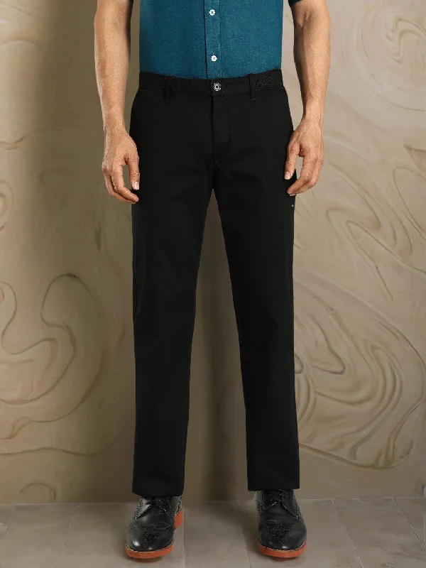 Men Kansas Fit Cotton Stretch Trouser