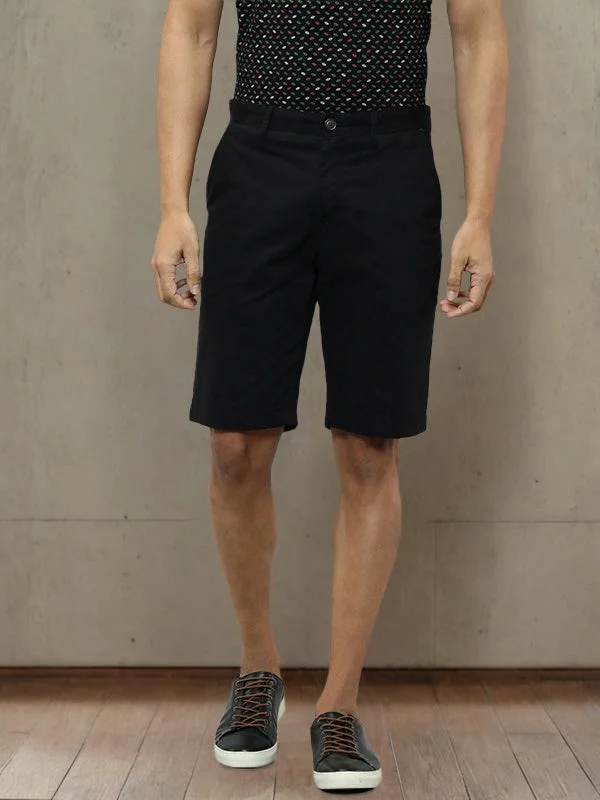 Men Solid Cotton Shorts