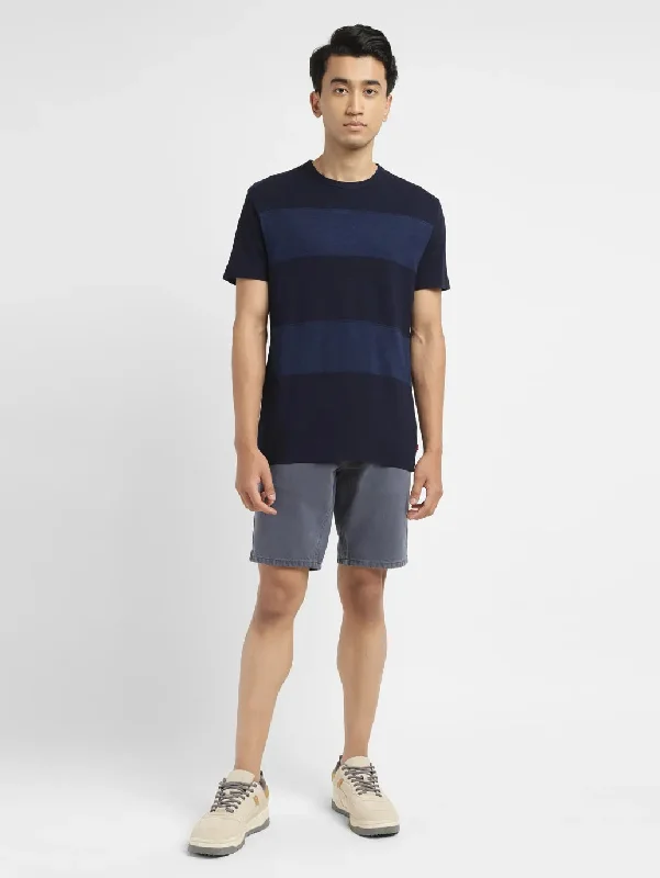 Men's Blue Regular Fit Shorts