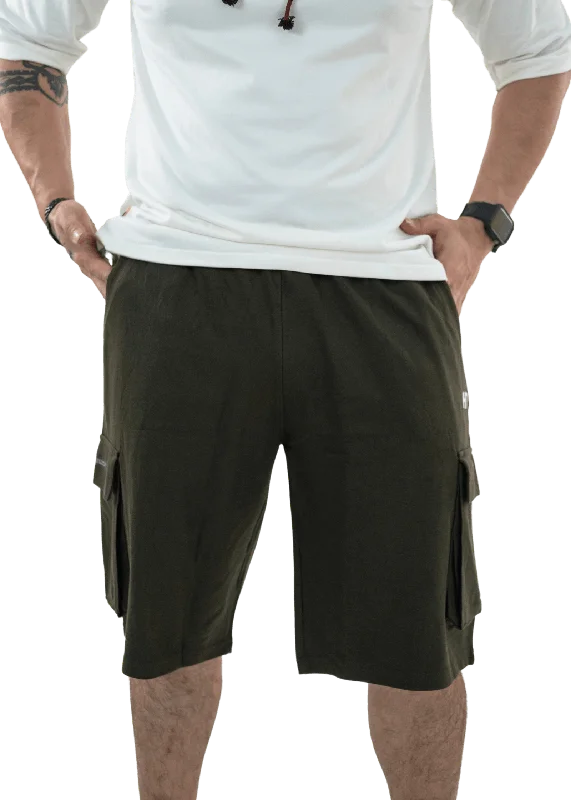 Olive Green Essential Cargo Shorts