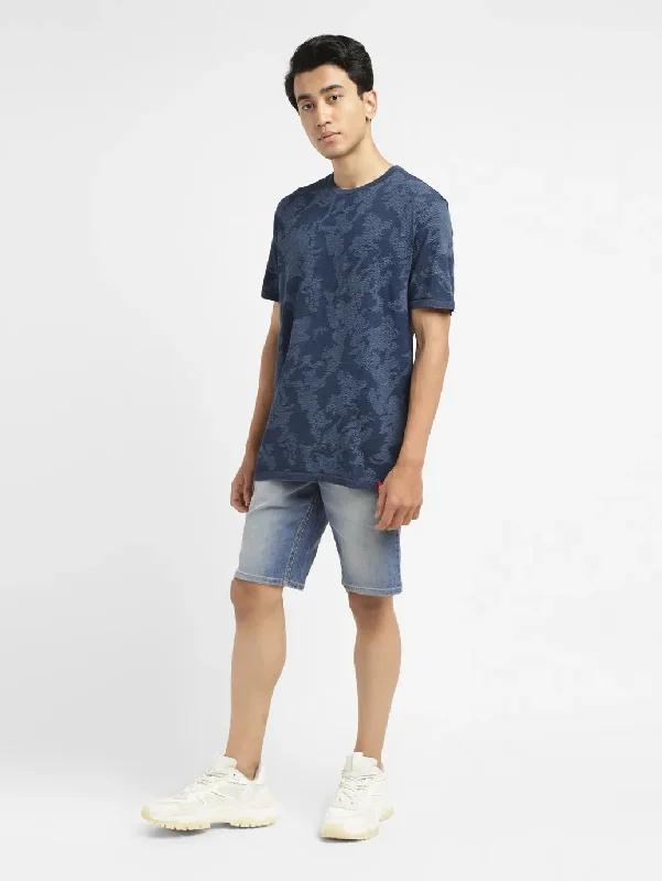 Men's Mid Indigo Skinny Fit Shorts