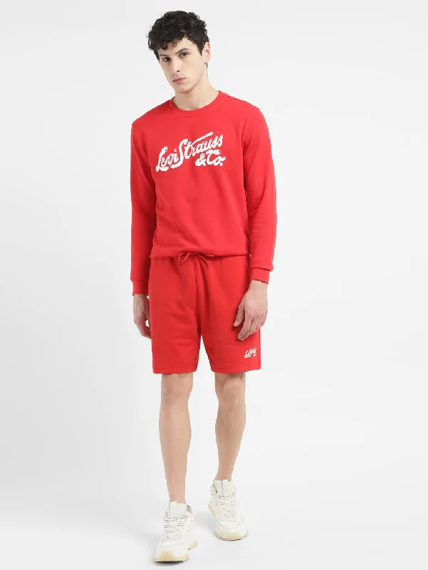 Men's Red Regular Fit Shorts