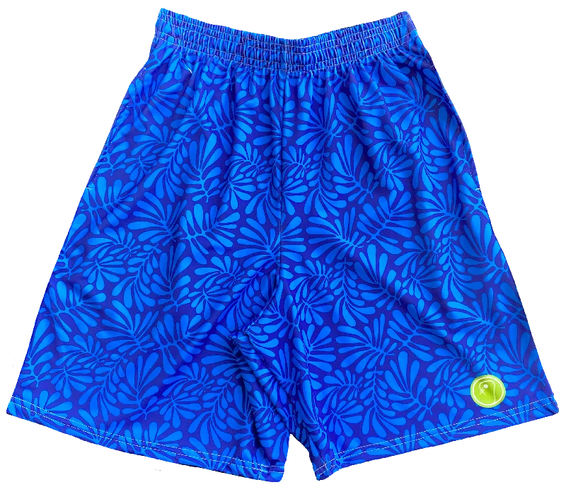 Mens Tropical Lacrosse Shorts - Blues