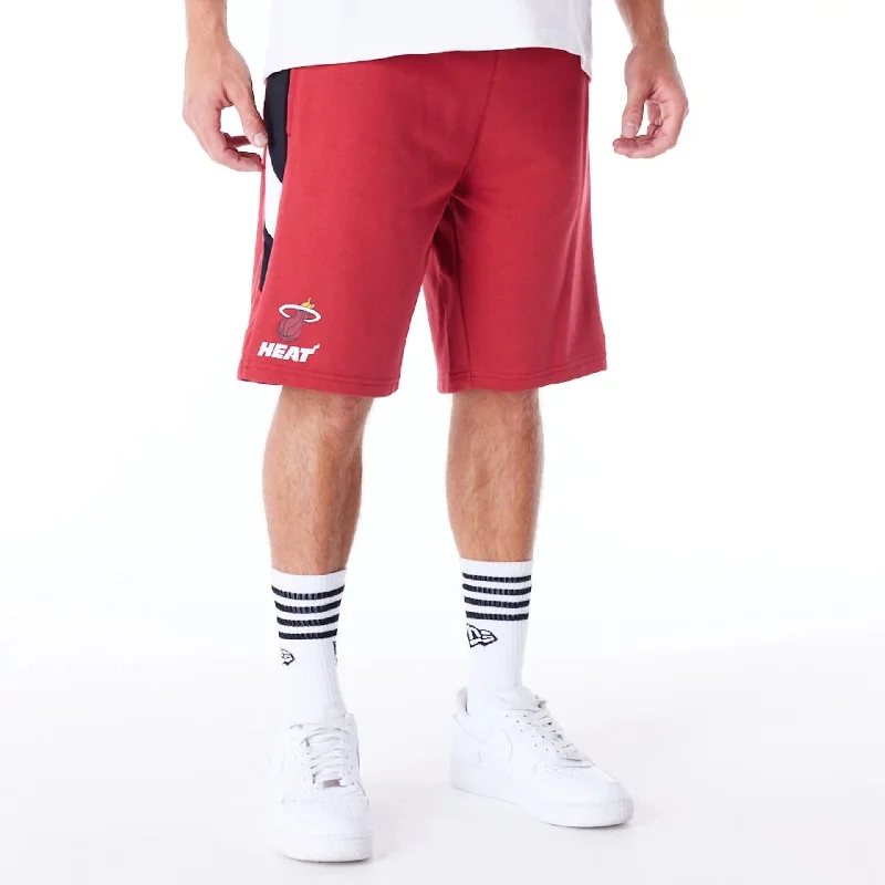 Miami Heat NBA Panel Dark Red Oversized Shorts