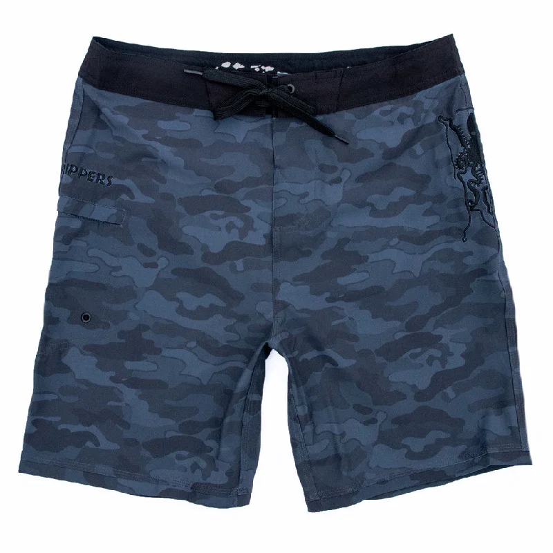 Midnight Camo 19" Stretch Boardshort