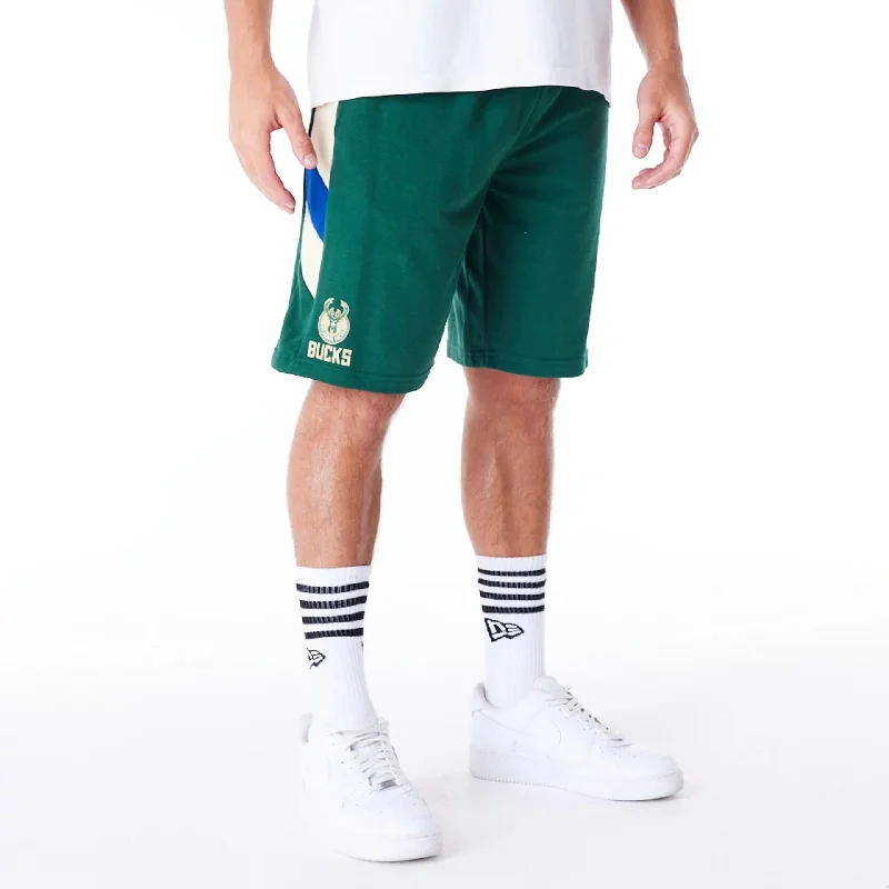 Milwaukee Bucks NBA Panel Dark Green Oversized Shorts