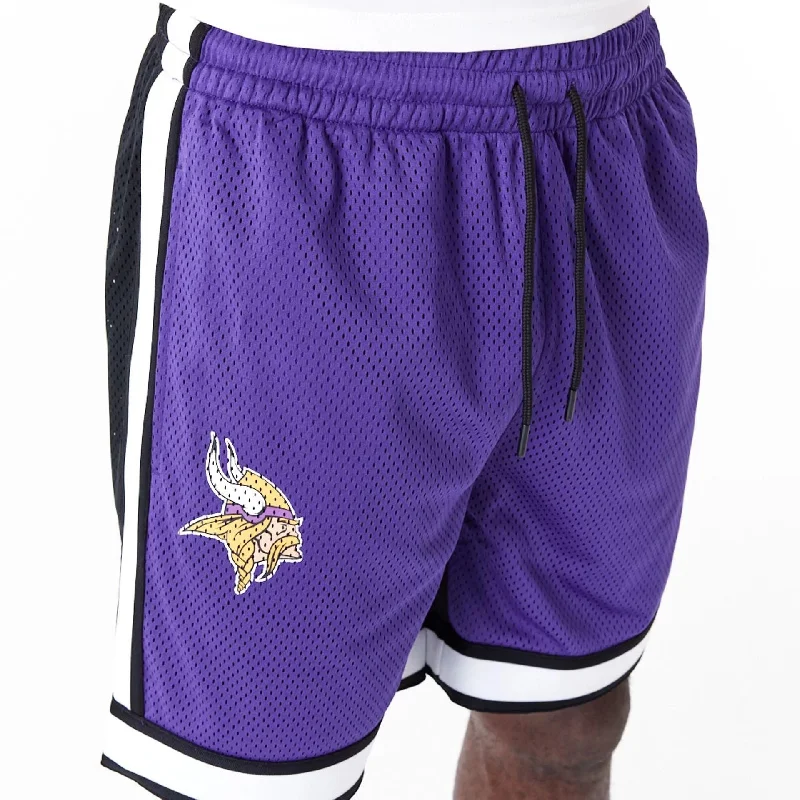 Minnesota Vikings NFL Colour Block Purple Shorts