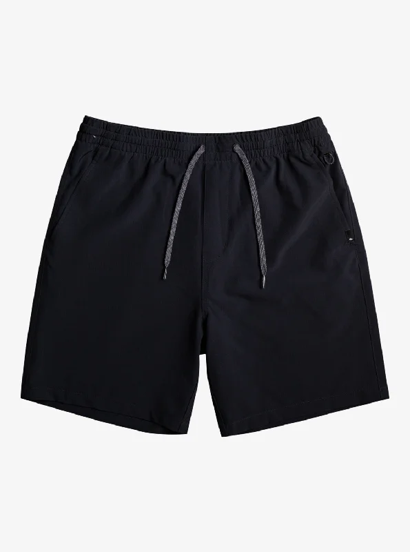 Ocean Elastic Waist 18" Amphibian Shorts - Black