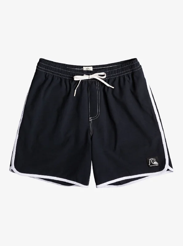 Original Scallop 17" Swim Trunks - Black