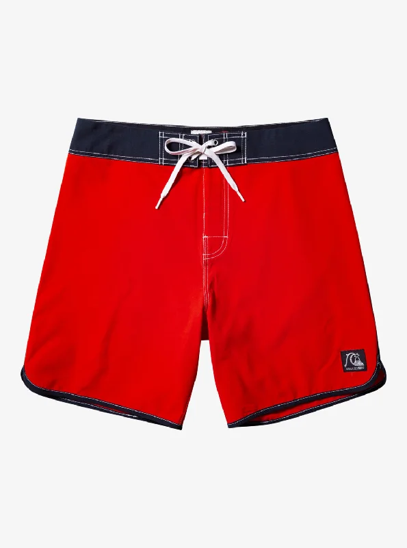 Original Scallop 18" Boardshorts - High Risk Red