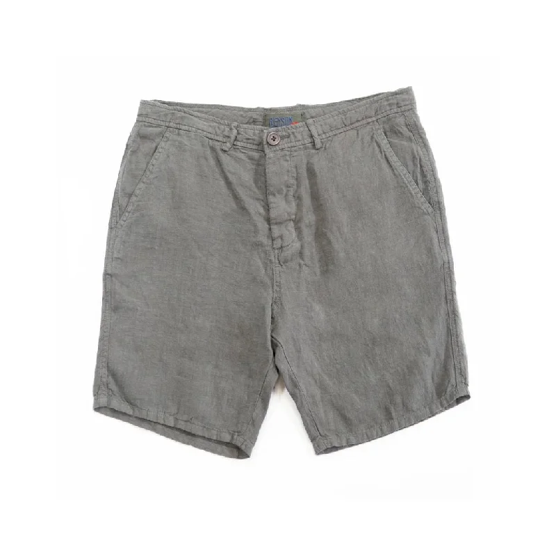 Palm Springs Linen Shorts (Light Grey)