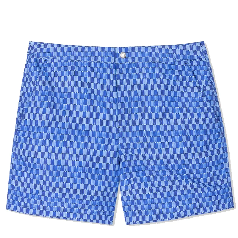 Paul Smith Geometric Print Swim Shorts Blue