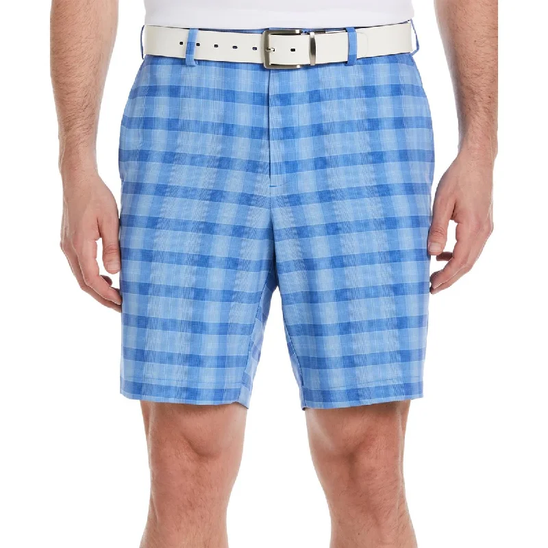 PGA Tour Mens Plaid  Casual Shorts