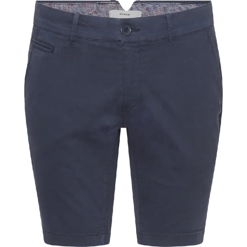 Piot Cotton Stretch Shorts - NAV Navy