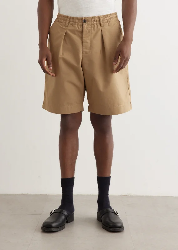 Pleated Track Shorts