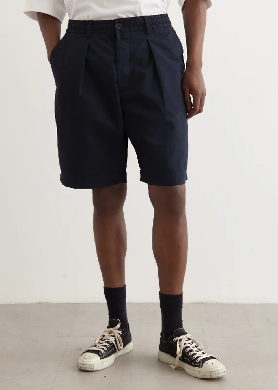 Pleated Track Shorts