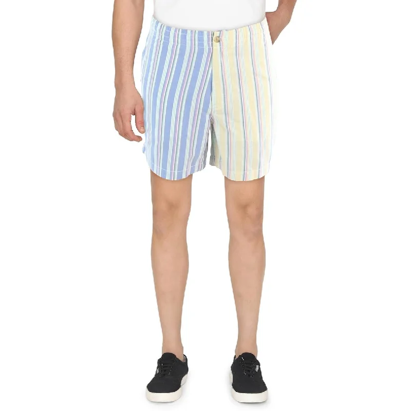 Polo Ralph Lauren Mens Striped Cotton Flat Front