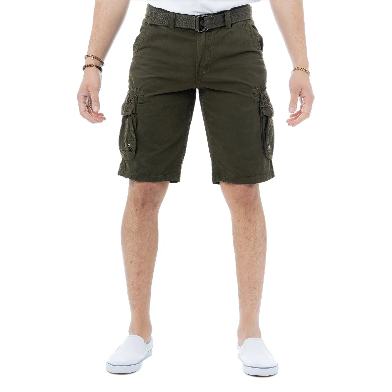 RAW X Men's Belted 12.5" Inseam Cargo Shorts