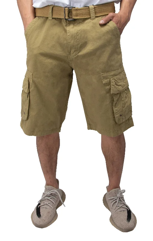 RAW X Men's Belted 12.5" Inseam Cargo Shorts