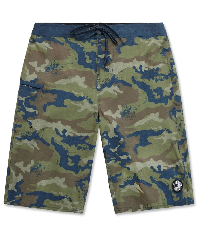 Reef Camo Extra Long 24" Stretch Boardshort