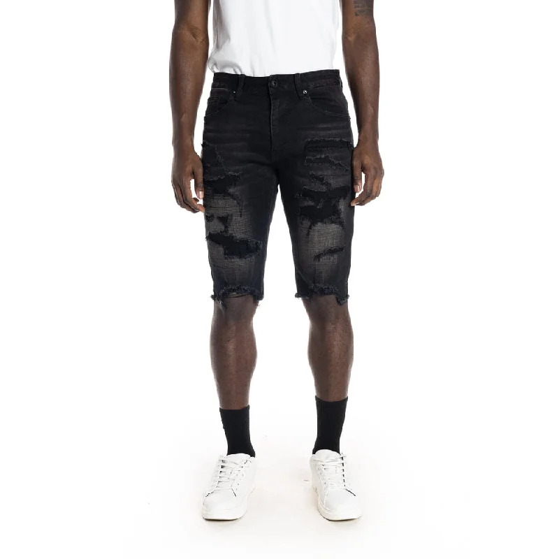 Ripoff Semi Basic Jean Shorts - Dusty Black