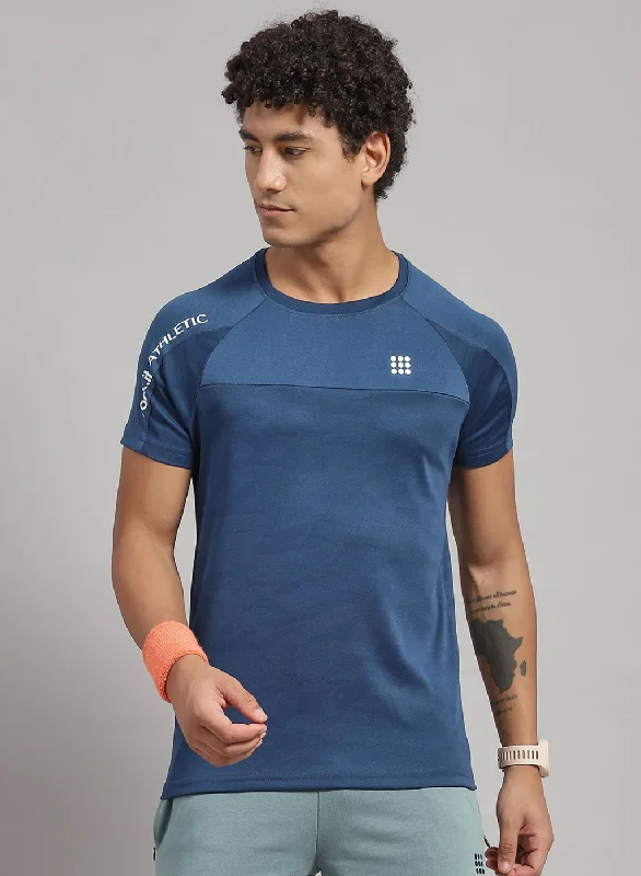 Men Blue Solid Short