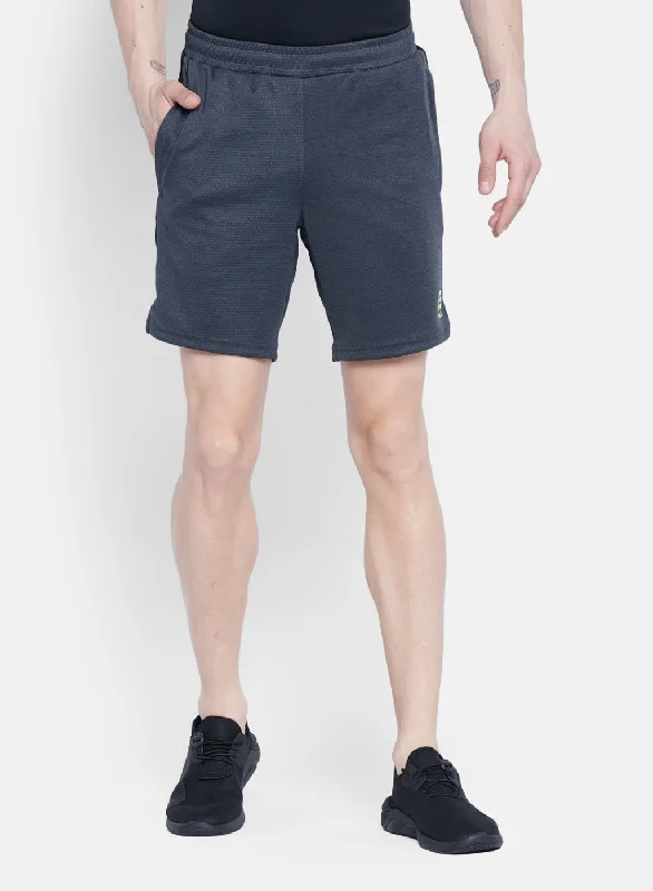 Mens Grey Self Design Short