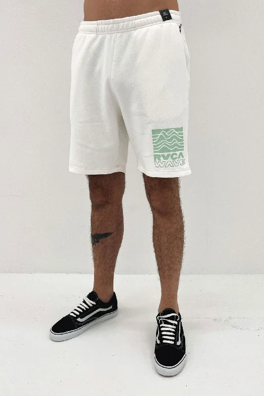 RVCA Waves Sweatshort Antique White