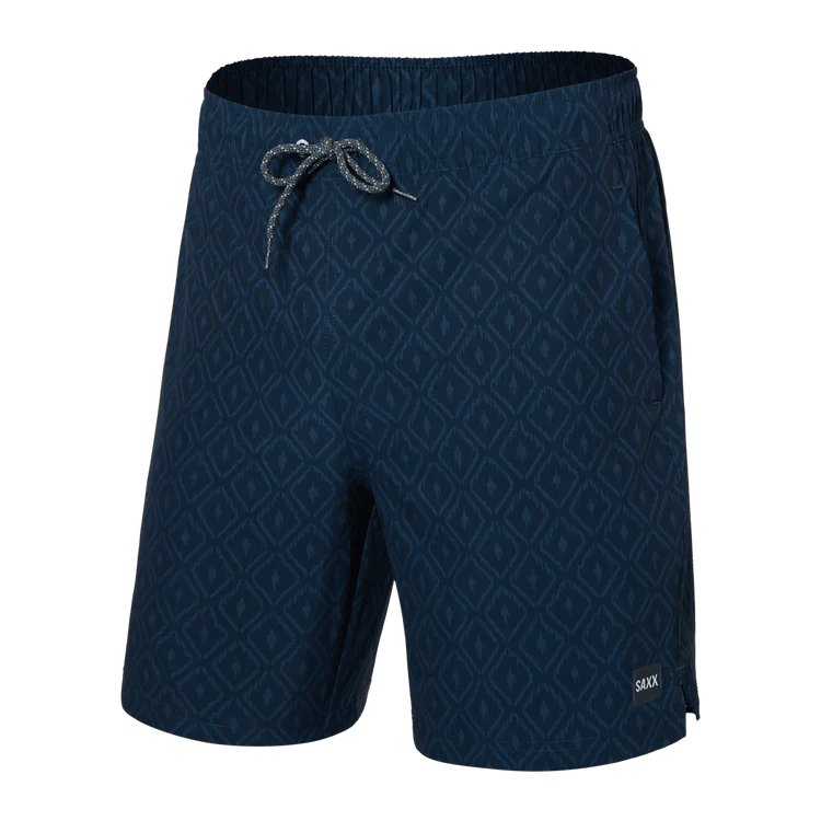 Ikat Check- Navy IKN